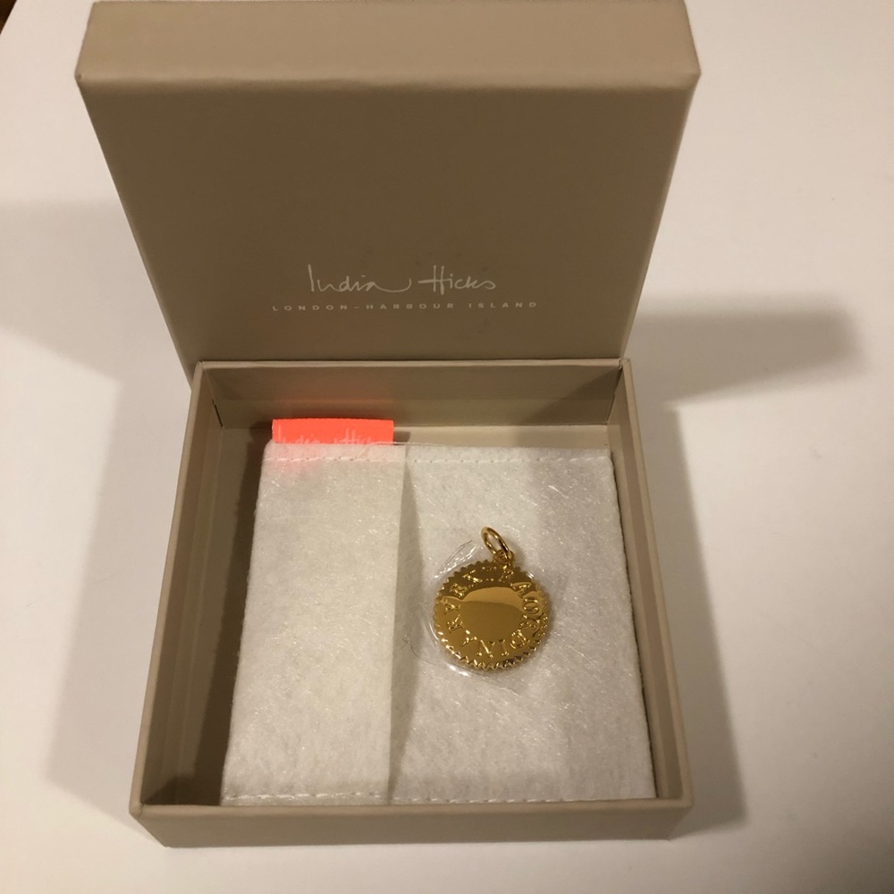 India Hicks Gold Necklace Charm NWT